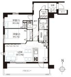 ライオンズシティ中野 5階 間取り図