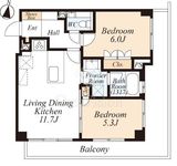 ピアースコード二子玉川 3階 間取り図