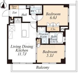 ピアースコード二子玉川 3階 間取り図