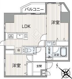 マイキャッスル池尻大橋 1階 間取り図