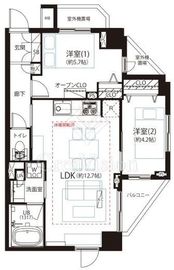 グローリオ高円寺 6階 間取り図