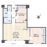 パレス南池袋 8階 間取り図