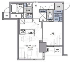 上野入谷シティハウス 7階 間取り図