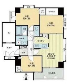 ダイアパレス元浅草2 2階 間取り図