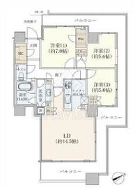 エアライズタワー 18階 間取り図