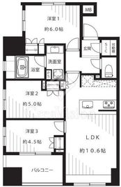 プレジール入谷 7階 間取り図