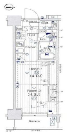 グランド・ガーラ木場 7階 間取り図