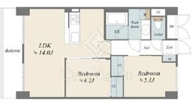 ライオンズマンション西蒲田 4階 間取り図