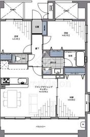 エクレールコート三鷹 3階 間取り図
