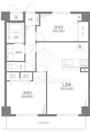 中銀三鷹マンシオン 4階 間取り図