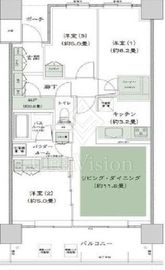 シティタワー金町タワー棟 35階 間取り図