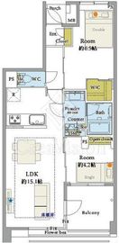 東急ドエル・アルス横浜野毛坂 5階 間取り図