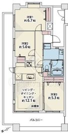 ライオンズガーデン妙蓮寺カルムヒルズ 3階 間取り図