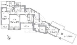 テラス加賀 7階 間取り図