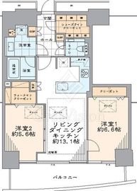 M.M.TOWERS FORESIS (エムエムタワーズフォレシス) 12階 間取り図