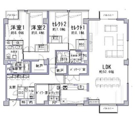 プライムメゾン銀座イースト 4階 間取り図