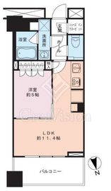 WORLD TOWER RESIDENCE 20階 間取り図
