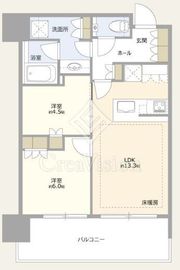 リビオタワー品川 19階 間取り図