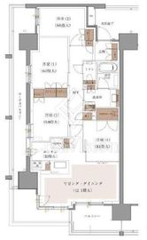 ブランズシティ品川ルネ キャナル 10階 間取り図
