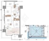 ブランズシティ品川ルネ キャナル 1階 間取り図