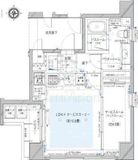 スタジオエアー白金 2階 間取り図