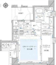 スタジオエアー白金 2階 間取り図