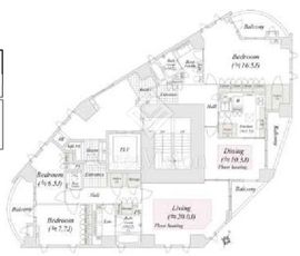 乃木坂パークハウス 21階 間取り図