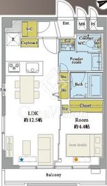 麻布イースト 5階 間取り図
