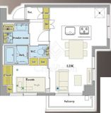 秀和第2高輪レジデンス 5階 間取り図