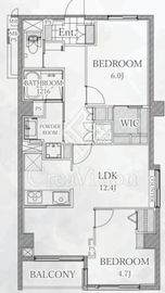 ノア南麻布 4階 間取り図