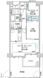 アデニウム高輪 1階 間取り図