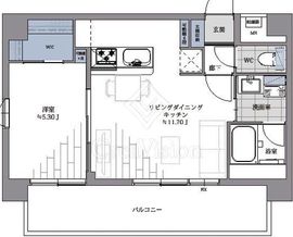 レジディア月島2 11階 間取り図