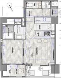 パロス築地 11階 間取り図