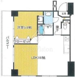 ヴェルト日本橋2 8階 間取り図
