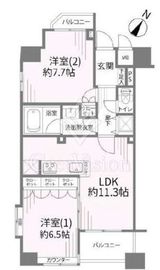 ランドステージ白金台 10階 間取り図