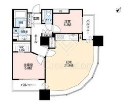 東京ツインパークス ライトウィング 18階 間取り図
