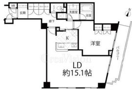 東急ドエルアルス麻布十番 3階 間取り図