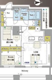 スカイライトタワー 17階 間取り図