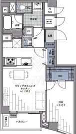 ハイツ赤坂 3階 間取り図
