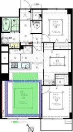 南平台マンション 3階 間取り図