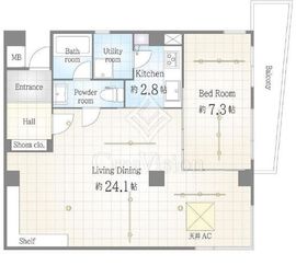 ヴィラ・フレスカ 2階 間取り図
