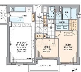ディアナコート上原 4階 間取り図