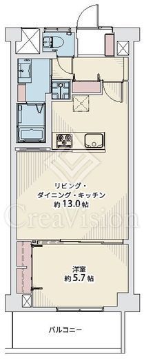 ニューローレルマンション 9階 間取り図
