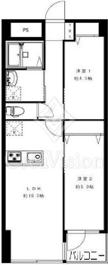 清桜ハイツ 1階 間取り図