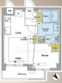 キスト原宿 2階 間取り図