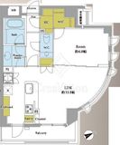 リ・プレゼ恵比寿 3階 間取り図