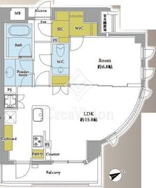 リ・プレゼ恵比寿 3階 間取り図