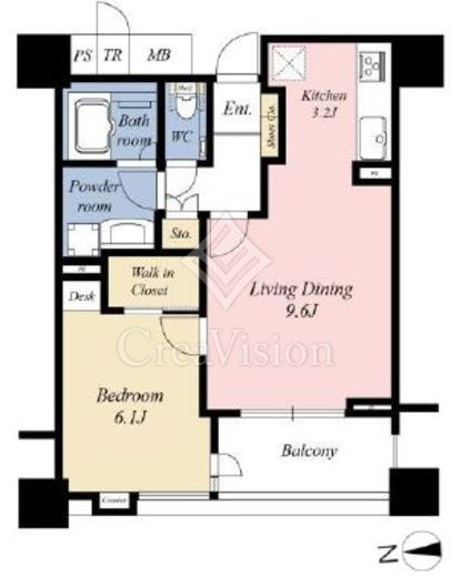 パークコート恵比寿ヒルトップレジデンス 10階 間取り図