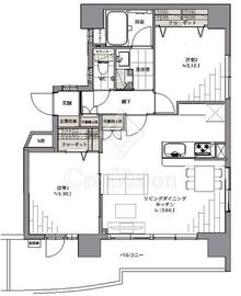 朝日サテライト原宿 4階 間取り図