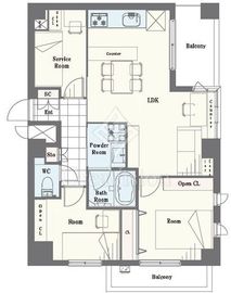 藤和シティホームズ下落合 2階 間取り図